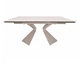 Стол раскладной LAURA CERAMIC 160(240)x90 см закаленное стекло + керамика бежевый матовый - изображение 2