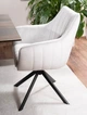 Стул AZALIA VELVET 86х61х44 см велюр светло-серый черный каркас - изображение 2