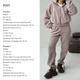 Костюм из двустороннего флиса (худи на молнии + брюки) 46-48 черный - изображение 3