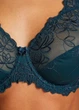 Бюстгальтер Hunkemoller Q 1099 70E темно-бірюзовий - зображення 2