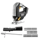 Акумуляторний лобзик DEKO DKJS20Q2 20 В Li-ion 3000 об/хв глибина пропилу 80 мм Black/Grey (12179) - зображення 2