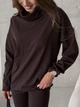 Кофта з високим горлом на флісі шоколадна Merlini Como 110002082 розмір 2XL/3XL - зображення 1