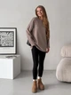 Вязанный женский свитер бежевый Merlini Vella 110002022 размер L/XL - изображение 4