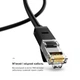 Кабель патч-корд UGREEN NW102 Cat 6 U/UTP Lan Flat Cable 15m (Black) - изображение 7