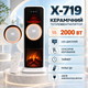 Тепловентилятор керамический X-719 2000 Вт обогреватель колонный 2в1 с вентиляцией пультом дистанционного управления сенсорный дисплей таймер напольный нагреватель 220 В для дома квартиры офиса дачи - изображение 1
