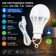Ліхтар світлодіодний USB Luxel 063-USB, 5W, з гачком для кемпінгу та аварійного освітлення - зображення 1