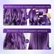Тонуючий кондиціонер для волосся SADOER Purple Color Fixing Conditioner проти жовтизни з кератином, 250 г - изображение 3