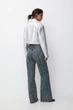 Куртка з еко шкіри Pull & Bear сріблястий NASUQ531 XL - изображение 4