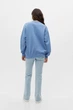 Світшот на флісі Pull & Bear блакитний з принтом CCSFU271 XS - изображение 3