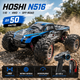 RC машинка HOSHI N516 1:10 4WD до 50 км/ч, внедорожник на радиоуправлении, радиоуправляемый автомобиль вездеход, машинка на пульте для бездорожья - изображение 10