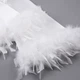 Женский длинный атласный халат Bride с перьями на запах белый S (wRLBride-1000) - изображение 2