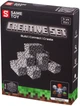 Магнитный конструктор Same Toy Creative Set Cobblestone 20 элементов пластик серый - изображение 1