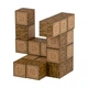 Магнитный конструктор Same Toy Creative Set Wood 20 эл Дерево Коричневый - изображение 2