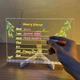Светодиодная доска для заметок и рисования ST 805 150 × 150 мм акриловая с 3D LED подсветкой USB - изображение 7