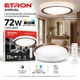 Світлодіодний світильник з пультом ETRON Smart 1-ESP-2055 72W ARRIVAL white&brown - зображення 1