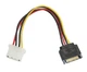 Перехідник кабель 15pin SATA power - 4 pin Molex мама - зображення 1