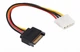 Перехідник кабель 15pin SATA power - 4 pin Molex мама - зображення 3