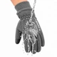 Перчатки зимние флисовые Storm N704 L, сенсорные для смартфона, водоотталкивающие, антискользящие, серые - изображение 5