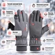 Зимові рукавички 3M Q216 XL з утеплювачем Thinsulate, сенсорні для смартфона, водовідштовхувальні, протиковзкі, сірі - зображення 5