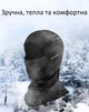 Тепла балаклава підшоломник RockBros Чорна One size Полярний фліс - изображение 2