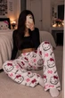 Теплі плюшеві штани Hello Kitty унісекс білі| М'які піжамні флісові штани Хелло Кітті XL - зображення 5