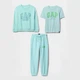 Детский комплект (свитшот + футболка + штаны) GAP 638766570 (2) 92 см Бирюзовый (1159844692) - изображение 1