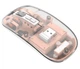 Мышь беспроводная аккумуляторная для ноутбука и ПК с Bluetooth и USB адаптером 2.4G RGB подсветкой бесшумными кнопками прозрачным корпусом зарядкой Type-C 4 уровнями DPI 800–2400 модель M133 400 мАч для правой и левой руки - изображение 9