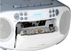 Portable Boombox Reflexion Radio CD/DAB+/FM/Cassette (Biało-niebieski) RCR2260DAB  - obraz 7