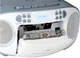 Portable Boombox Reflexion Radio CD/DAB+/FM/Cassette (Biało-niebieski) RCR2260DAB  - obraz 6