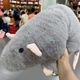 Мягкая плюшевая игрушка крысы с длинным хвостом 90 см серый - изображение 5