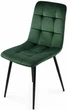Стілець/крісло на кухню PM-003 Perfect Home Темно-зелений Польща Sic Velluto 10 Dark Green - зображення 1