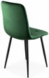 Стілець/крісло на кухню PM-003 Perfect Home Темно-зелений Польща Sic Velluto 10 Dark Green - зображення 6