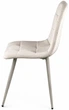 Стул/кресло на кухню PM-003 Perfect Home Беж с белыми ножками Польша Sic Velluto 2 Beige - изображение 3