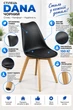 Стілець для кухні Perfect Home DANA Black (000012378215) - зображення 9