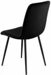 Стул/кресло на кухню PM-005 Perfect Home Черный Польша Sic Velluto 20 Black - изображение 4
