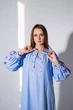 Вишита сукня «Квітуча сила» Блакитний XS YOU&DEE - изображение 9