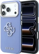 Чохол для смартфона Guess Grained & Big Resin Logo для Apple iPhone 18 Pro / Apple iPhone 17 Pro Blue (3666339655020) - зображення 1