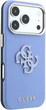 Etui na smartfon Guess Grained & Big Resin Logo do Apple iPhone 18 Pro Max / Apple iPhone 17 Pro Max Niebieskie (3666339655037) - obraz 4