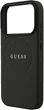 Etui na smartfon Guess Grained Gold Ring MagSafe do Apple iPhone 18 Pro / Apple iPhone 17 Pro Czarne (3666339673536) - obraz 5