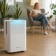Осушувач повітря Ruhhy DRYZIX Smart WiFi 26498 12 л/добу для квартири будинку до 30 м² 200 Вт конденсаційний вологопоглинач з гігростатом баком 2 л дисплеєм таймером тихою роботою 38 дБ - зображення 8