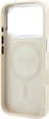 Etui na smartfon Guess Grained Triangle Logo MagSafe do Apple iPhone 18 Pro Max / Apple iPhone 17 Pro Max Beige (3666339654795) - obraz 6