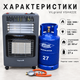 Газово-електричний інфрачервоний обігрівач ViLgrand VGH422E 4200/1500 Вт з балоном 27 л, редуктором і шлангом - зображення 2