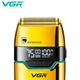 Роторная электробритва‑шейвер для лица и головы VGR V‑350 Gold, 2 насадки, двойное лезвие, LED‑дисплей - изображение 6