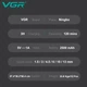 Профессиональная аккумуляторная машинка для стрижки волос и бороды VGR V-015, триммер барберский, 6 магнитных насадок, 9000 RPM, 2500 mAh, LED дисплей - изображение 7