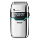 Электробритва‑шейвер мужская VGR V‑350 Silver с двойным лезвием, 2 насадки, LED‑дисплей, быстрая зарядка - изображение 4