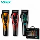 Профессиональная беспроводная машинка для стрижки VGR V-668, 8000-11000 RPM, 6 насадок, LED экран, сменные корпуса. - изображение 3