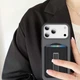 Магнитный держатель для карт ESCASE с подставкой для Apple MagSafe, складной портативный кошелек, совместимый с iPhone 12-17 серии, с прочной магнитной задней панелью, черный. - изображение 2