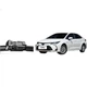 YITU Corolla Hybrid [Модель 2023] Спеціальна безрамкова щітка склоочисника, гумова накладка A-класу оригінального розміру - зображення 1