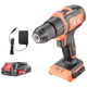 Аккумуляторная бесщеточная ударная дрель Dongcheng 20V DCJZ2059iD, многофункциональная электрическая отвертка - изображение 4