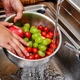 Оригинальная корзина для промывания риса из утолщенной нержавеющей стали 304, чаша для промывания риса, корзина для промывания риса для домашнего использования на кухне. - изображение 4